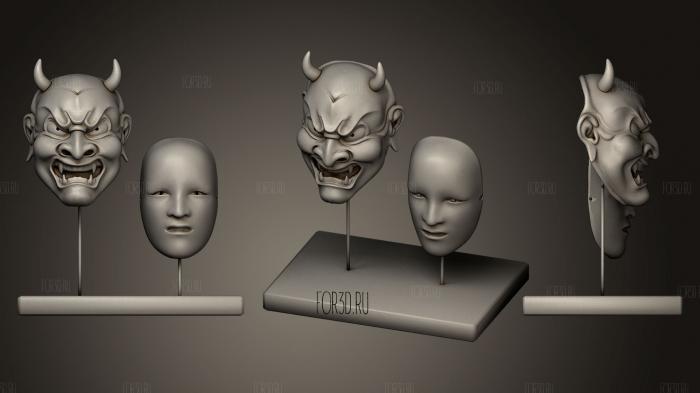 Таинственные маски 3d stl модель для ЧПУ